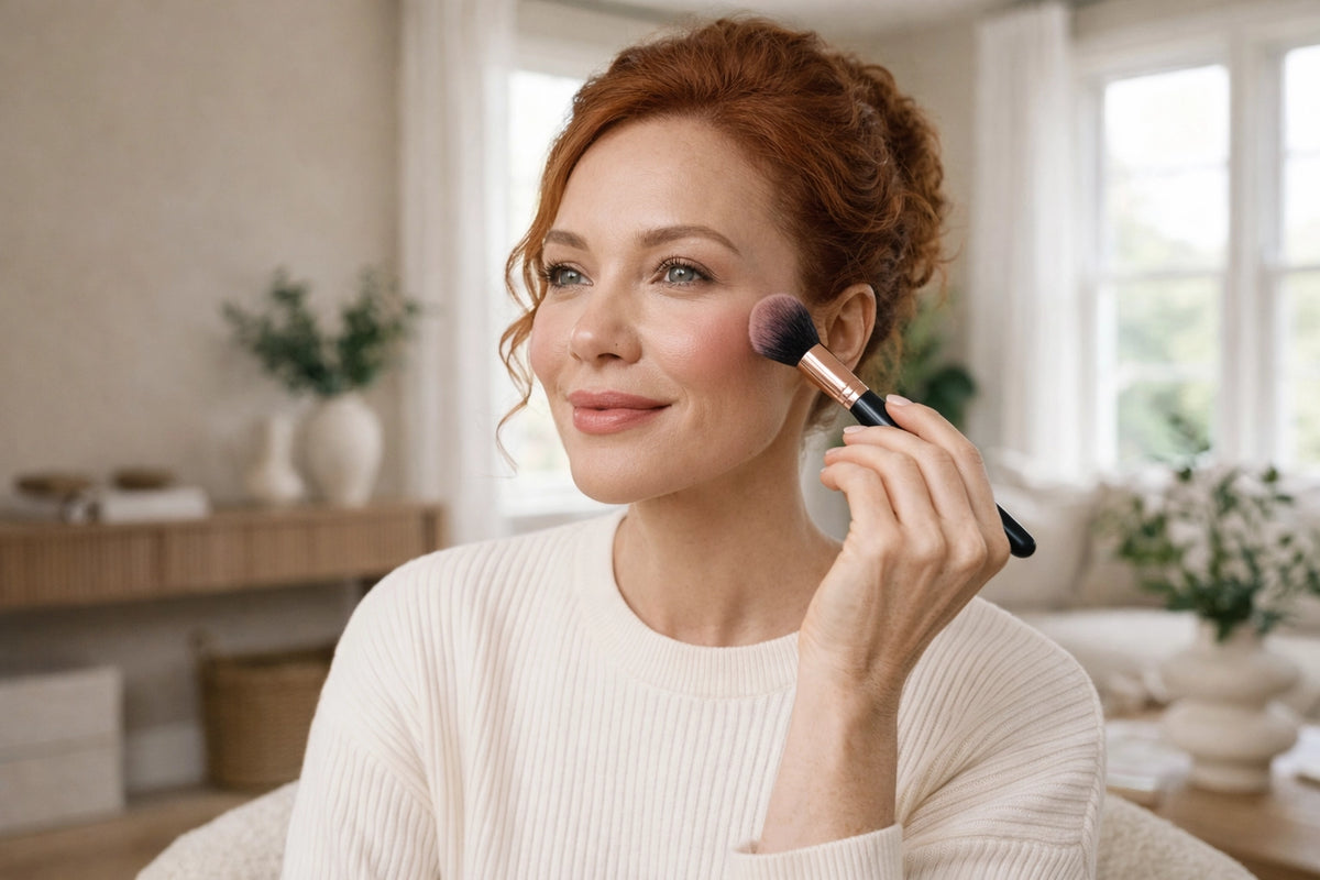 The Simple Trick to Lift Your Face with Muted Blush, No Contour Needed