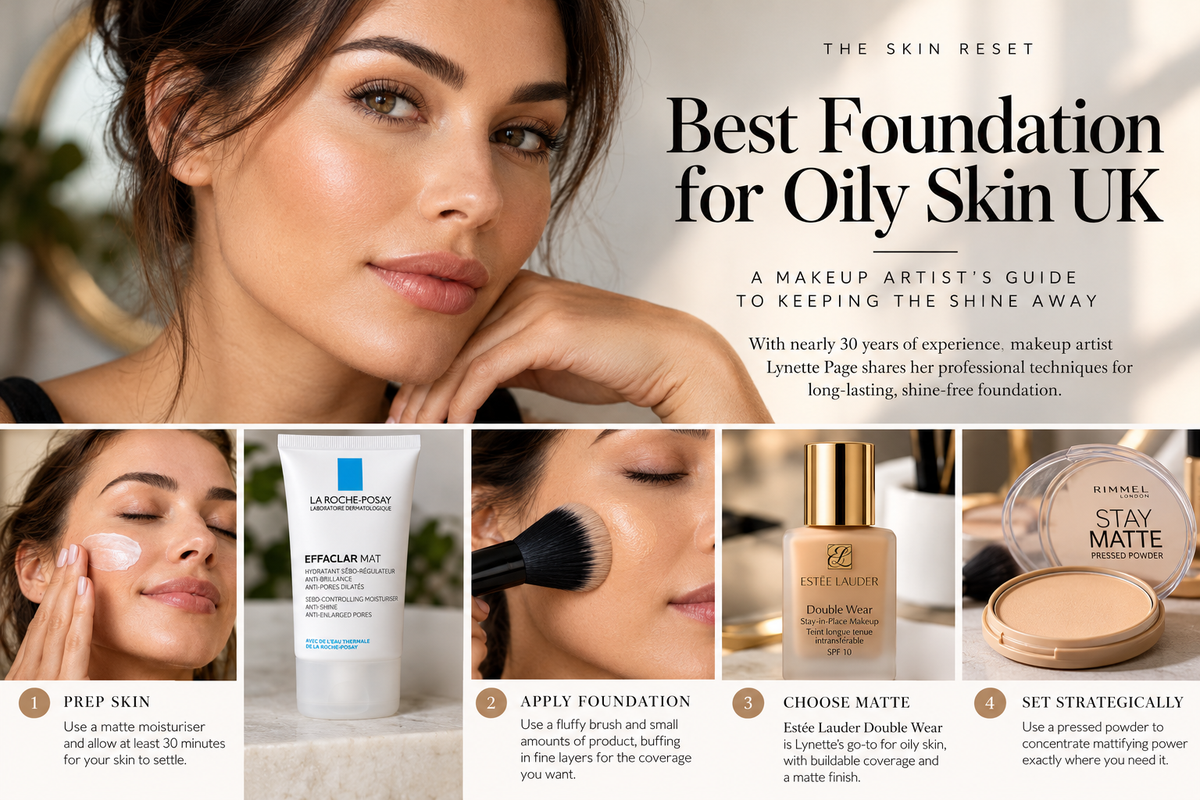 Best foundation for oily skin UK illustrated beauty guide